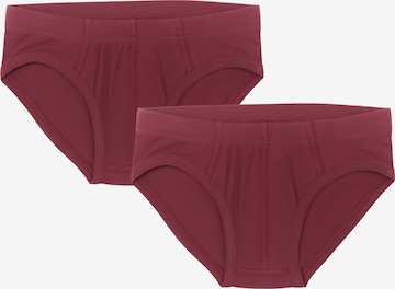 Albero Natur Underpants 'Bio-Baumwoll-Jungenslip-2er Pack' in Red: front