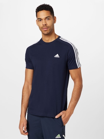 ADIDAS SPORTSWEAR Λειτουργικό μπλουζάκι 'Essentials' σε μπλε: μπροστά