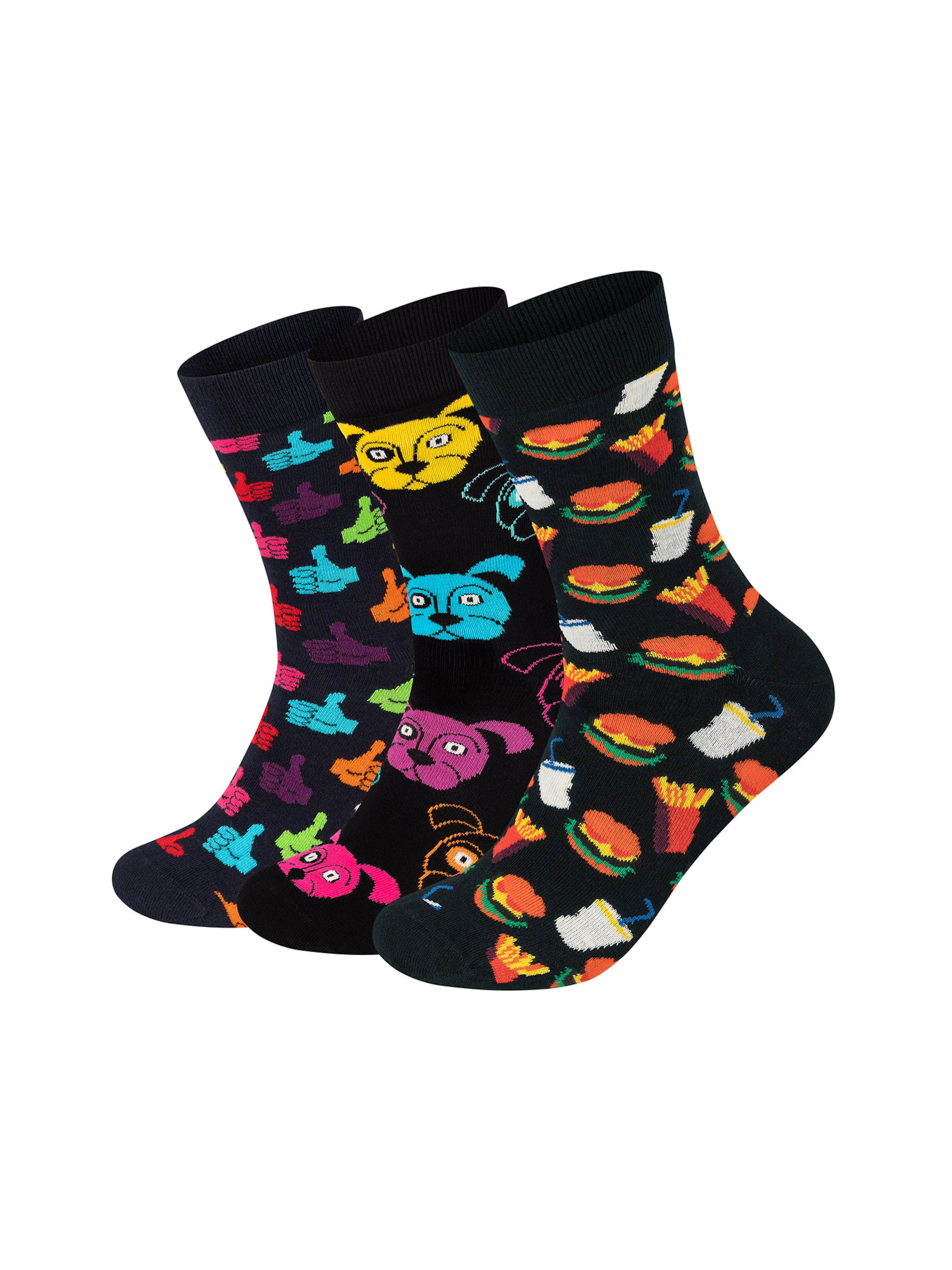 Happy Socks Sokker i blå / gul / orange / rød / sort, Produktvisning