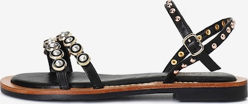 CAFè NOIR Sandalen in Schwarz: Vorderseite