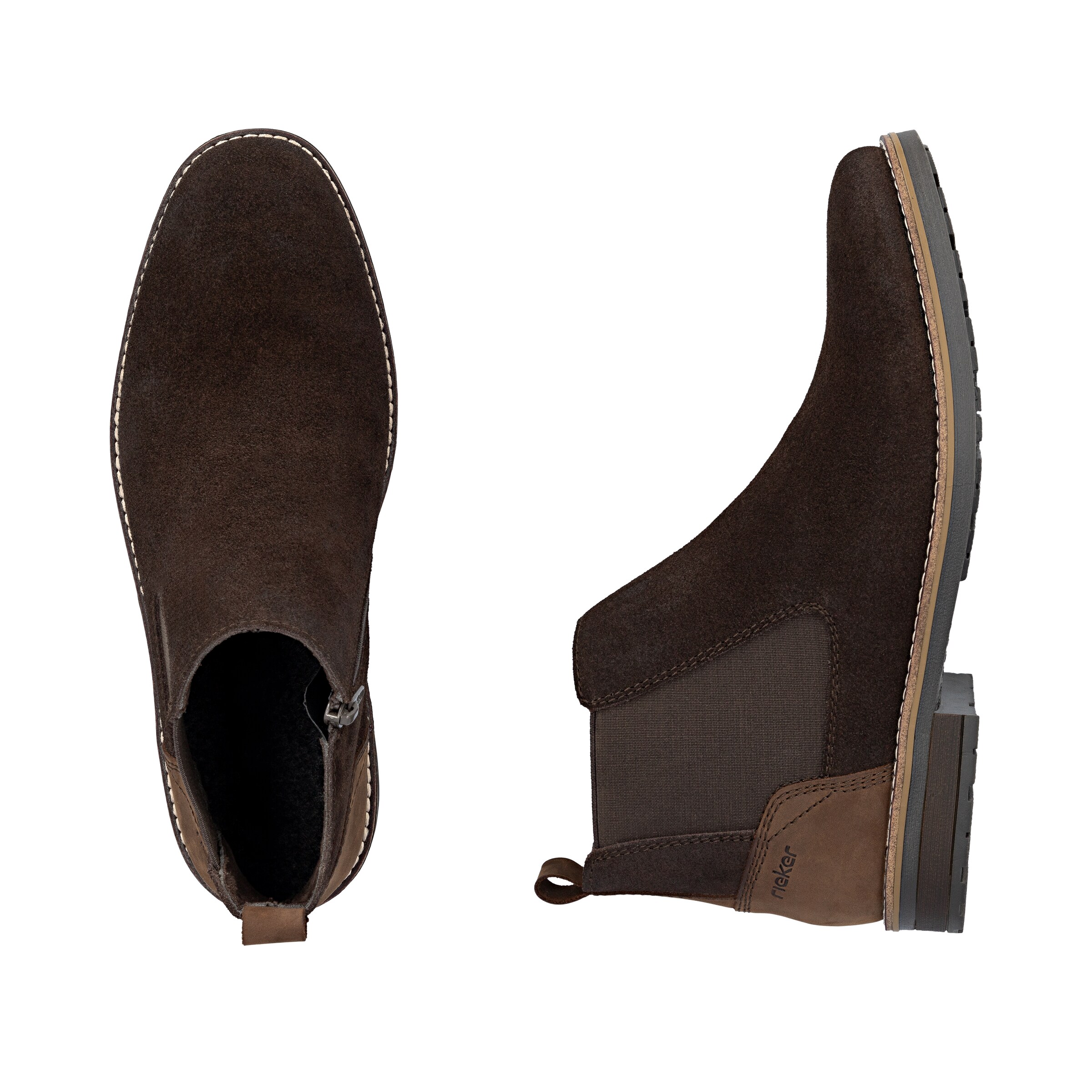 Chelsea Boots Rieker en marron