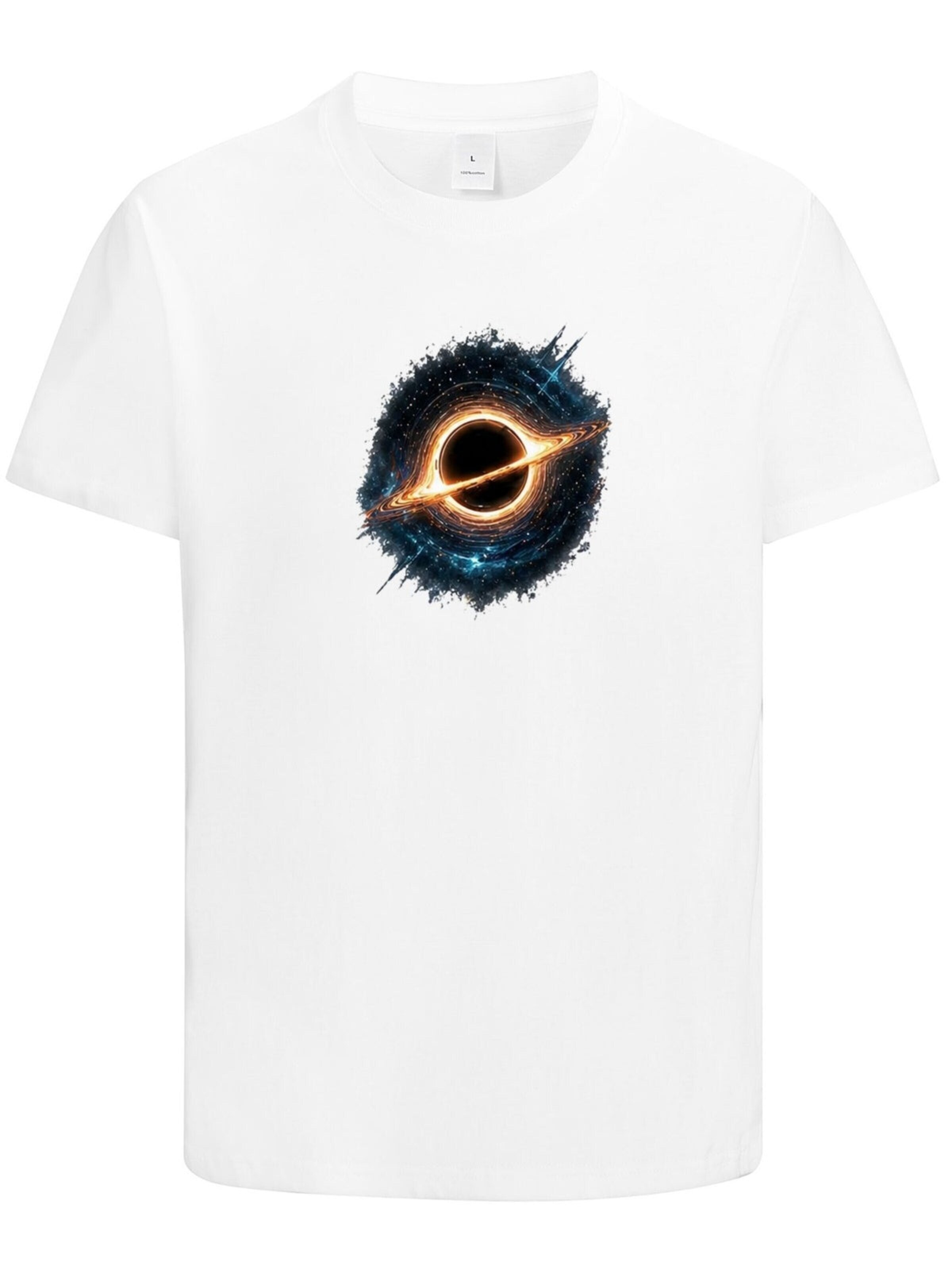 HUSKSWARE Shirt 'Herren T-Shirt mit abstraktem Grafikprint' in White: front