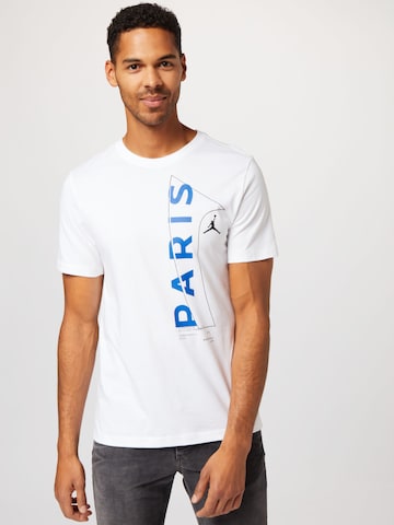 Jordan Shirt 'Paris St.-Germain' in White: front