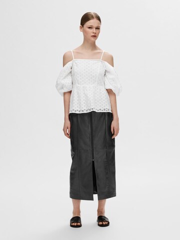 SELECTED FEMME Bluse i hvid