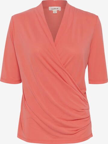 SOAKED IN LUXURY Blouse 'Columbine' in Oranje: voorkant