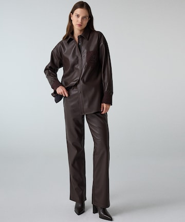 Ipekyol Regular Broek in Bruin: voorkant