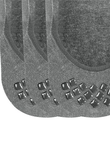 FALKE Ankle Socks 'Step Medium Cut 3-Pack' in Grey