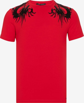CIPO & BAXX Shirt 'Yakuza Dragon' in Red: front