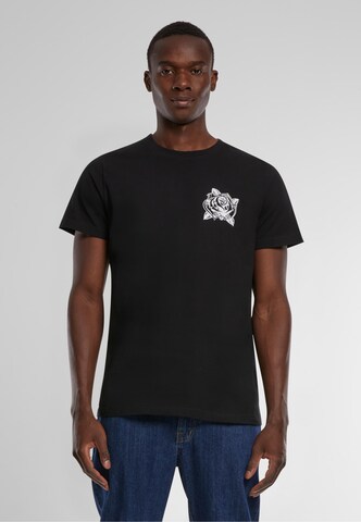 Maglietta 'Money Rose' di Mister Tee in nero: frontale