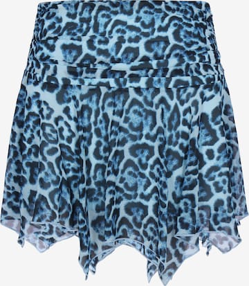 faina - Falda 'Festive' en azul: frente