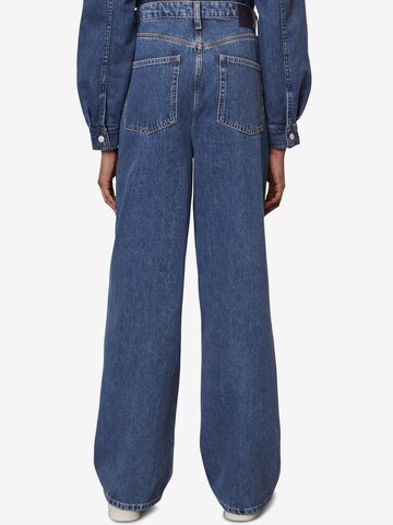 Marc O'Polo DENIM Wide Leg Farkut 'Edda' värissä sininen