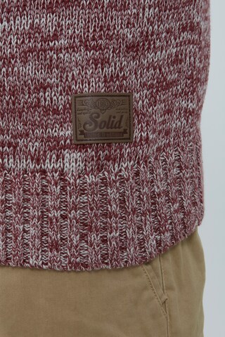 !Solid Sweater 'Philostrate' in Red