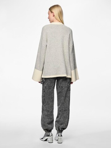 PIECES Pullover 'Nordic' in Beige