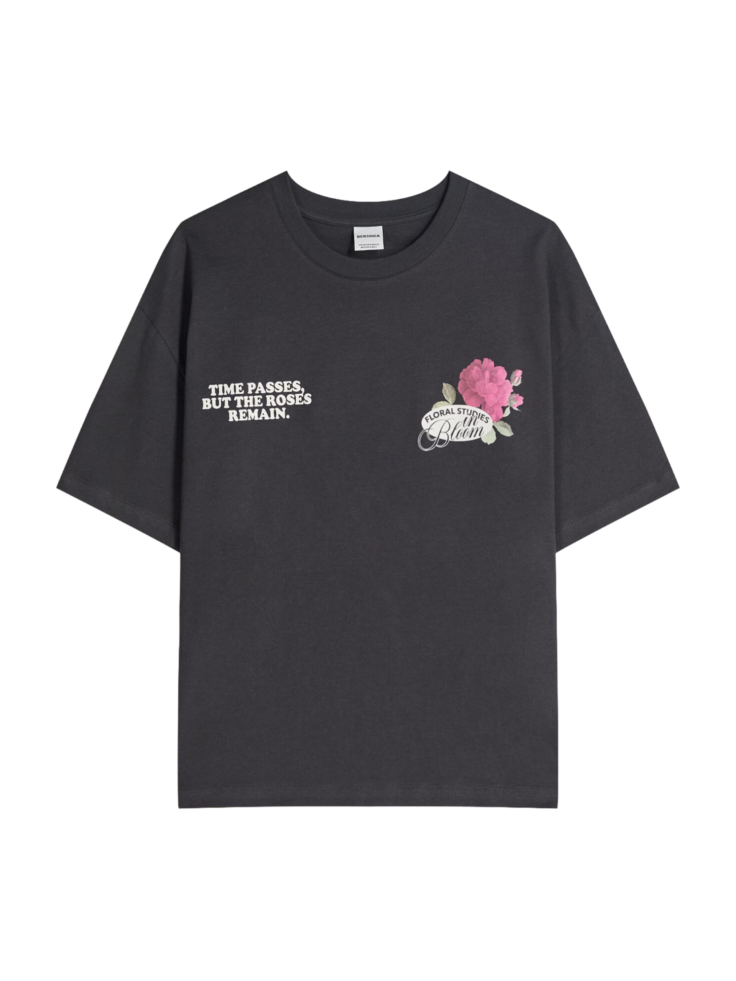 Bershka Póló - szürke: elől