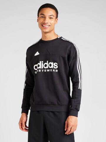 ADIDAS SPORTSWEAR Sports sweatshirt 'TIRO' in Black: front