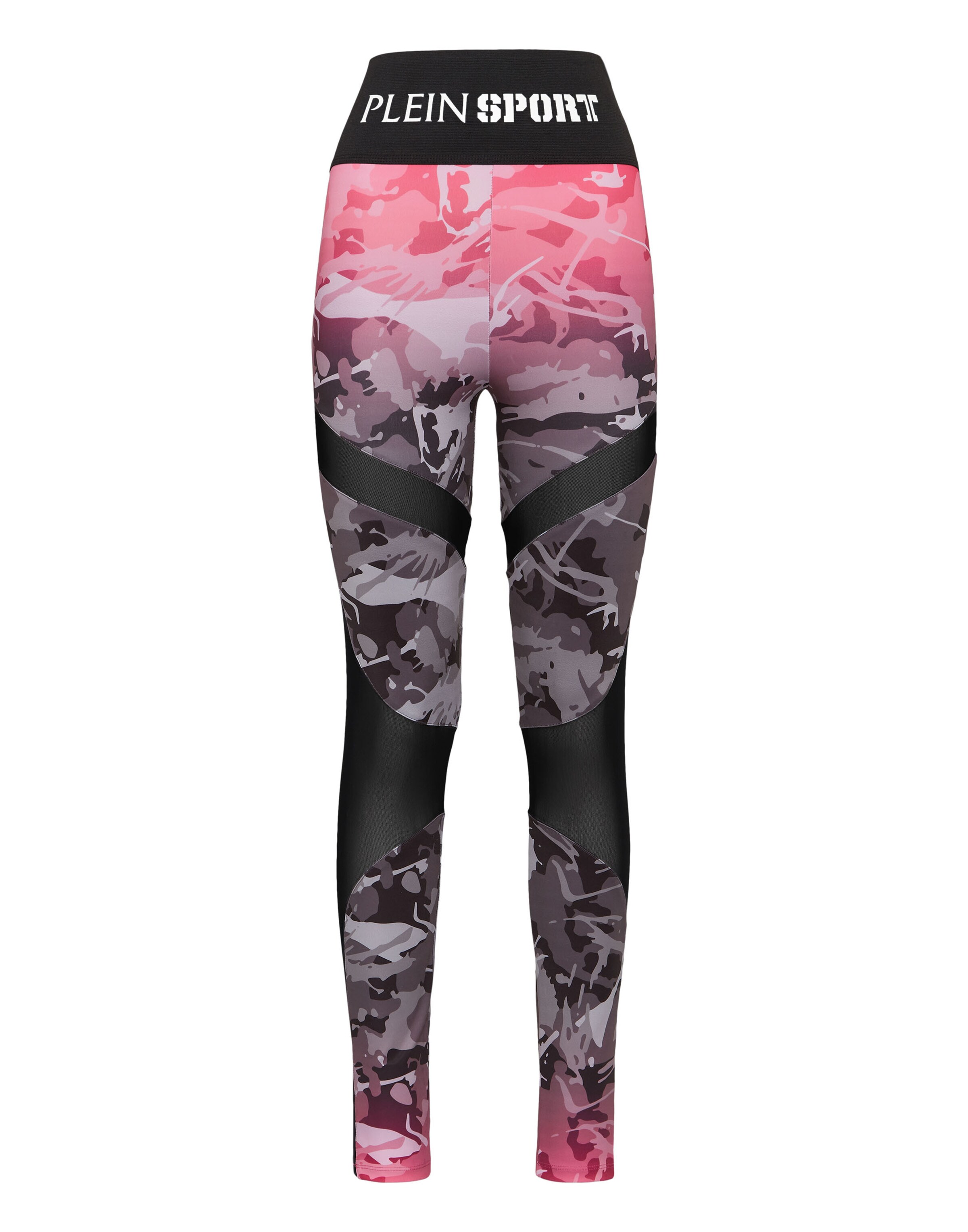 Plein Sport Skinny Leggings in Pink: Vorderseite