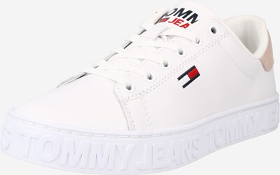Tommy Jeans Ниски маратонки в бежово / нейви синьо / червено / бяло, Преглед на продукта
