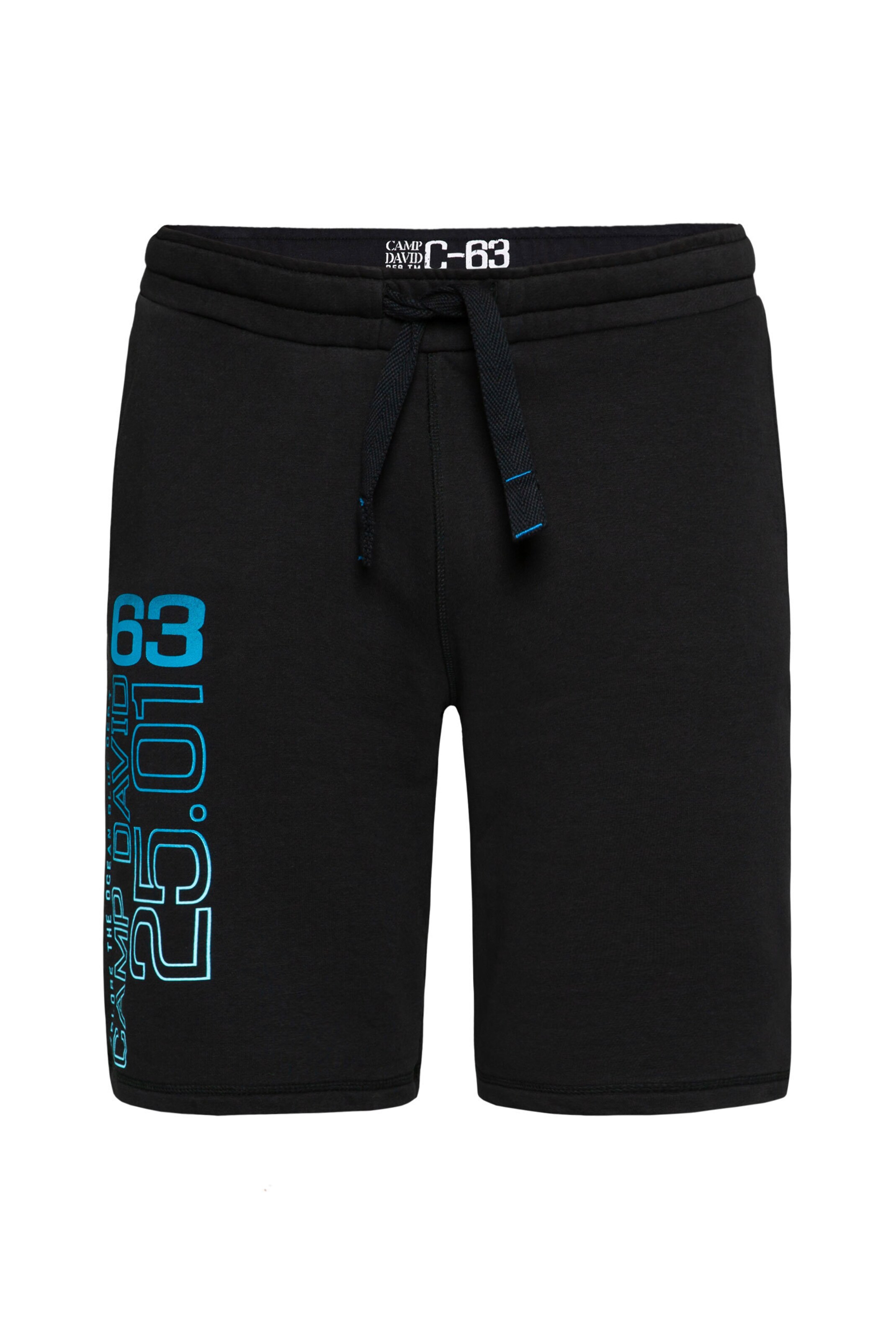 Männer Hosen CAMP DAVID Sweatshorts mit Colour Print in Schwarz - EJ71529 Männer Hosen CAMP DAVID Sweatshorts mit Colour Print in Schwarz - EJ71529