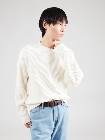 Pull-over HOLLISTER en blanc : devant