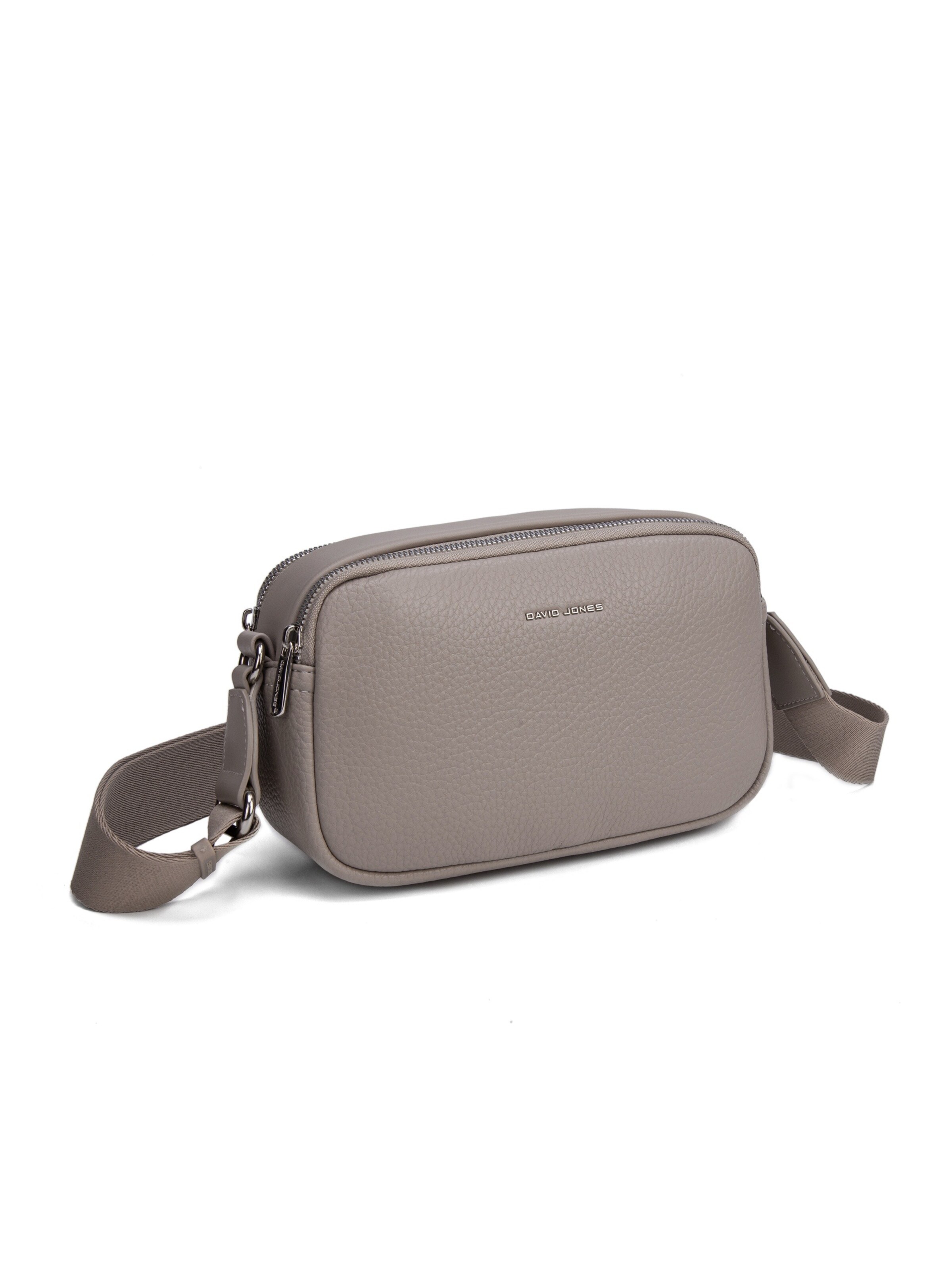 Borsa a tracolla 'Borsa a Tracolla David Jones Texture Grana Fine Doppio Scomparto' di David Jones in grigio
