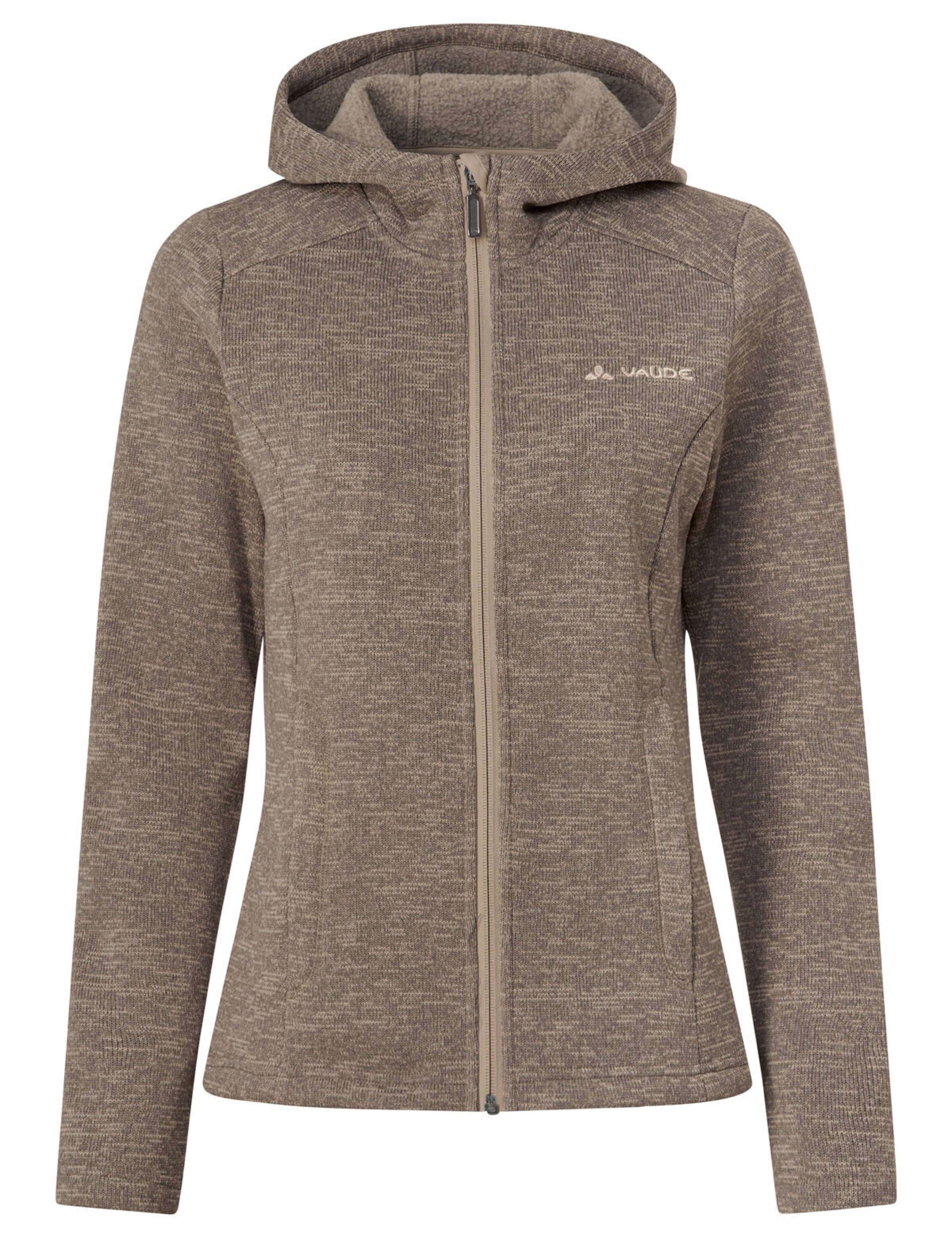 VAUDE Functionele fleece jas in Beige: voorkant