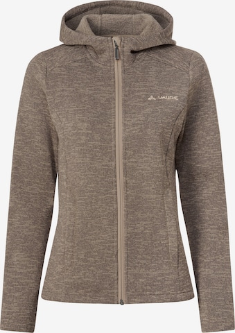 VAUDE Functionele fleece jas in Beige: voorkant