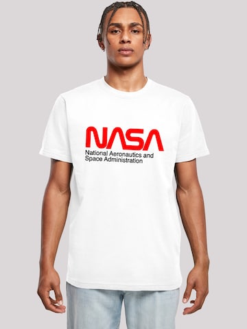 F4NT4STIC Shirt 'NASA Aeronautics And Space' in Wit: voorkant