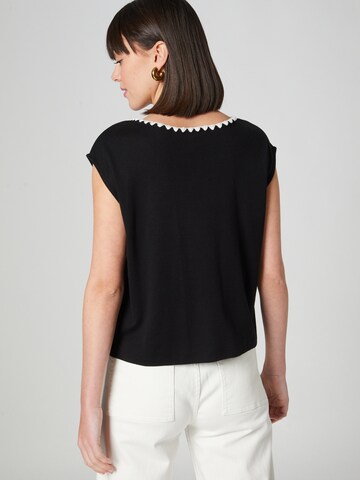 Guido Maria Kretschmer Women Shirt 'Sastra' in Zwart