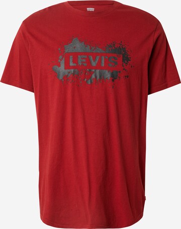 LEVI'S ® Shirt 'SS Relaxed Baby Tab Tee' in Rood: voorkant