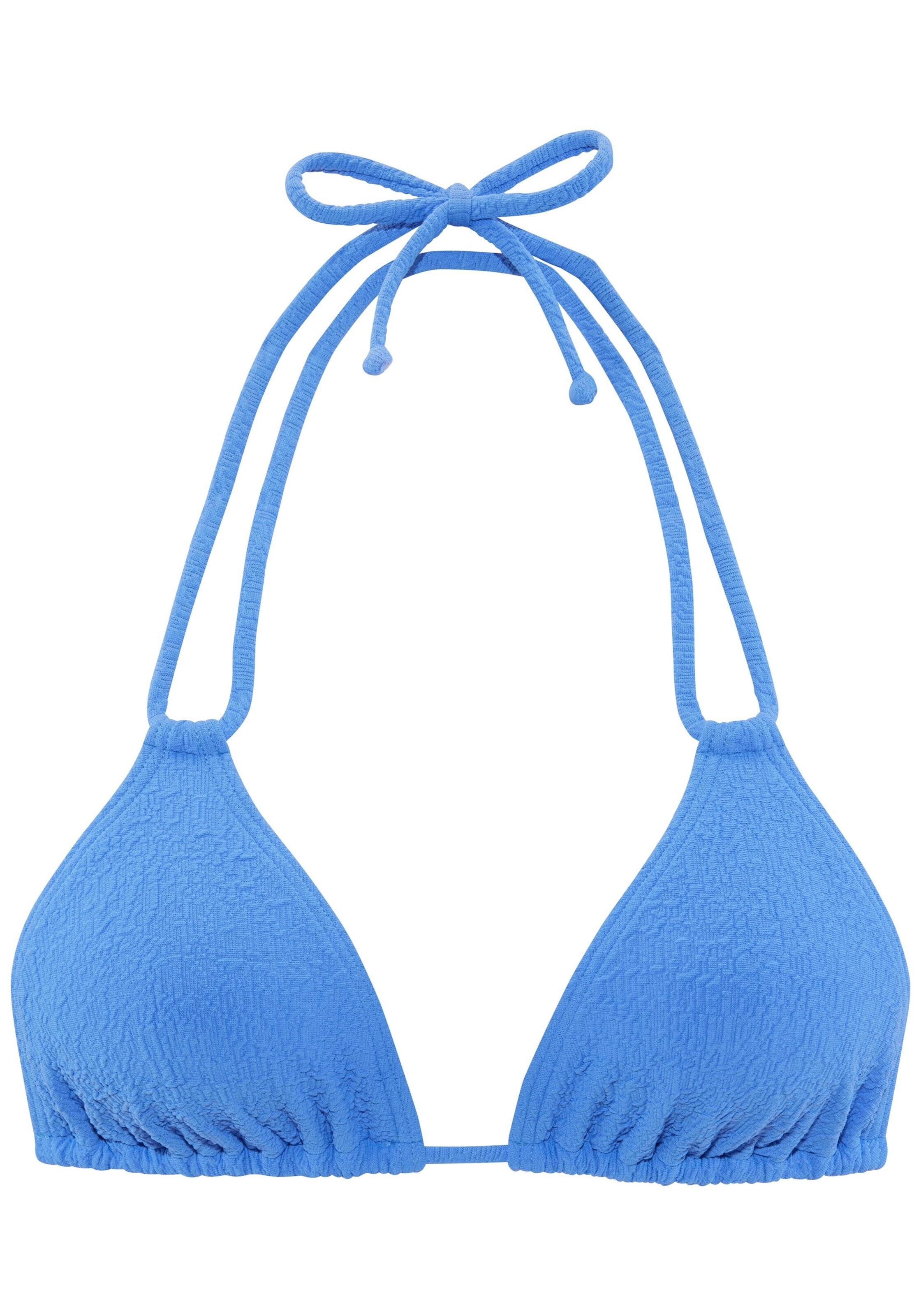 s.Oliver Triangel Bikinitop in Blauw: voorkant