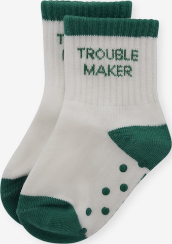 Pippa & Piet Socks 'Trouble Maker' in Green: front