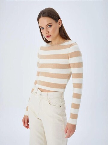 Pull-over 'Pullover' MixRay en beige : devant