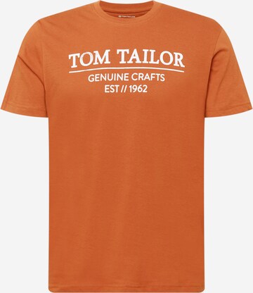 T-Shirt TOM TAILOR en marron : devant