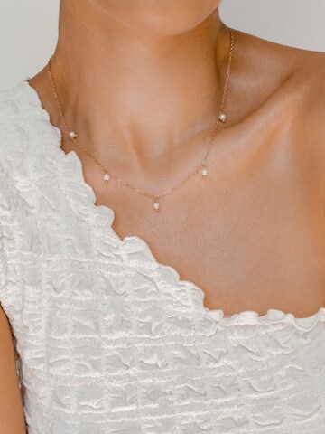 Hey Happiness Kette 'Cinque Pearl' in Gold: Vorderseite