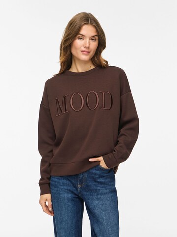 VILA - Sudadera 'VIReflect Mood' en marrón: frente