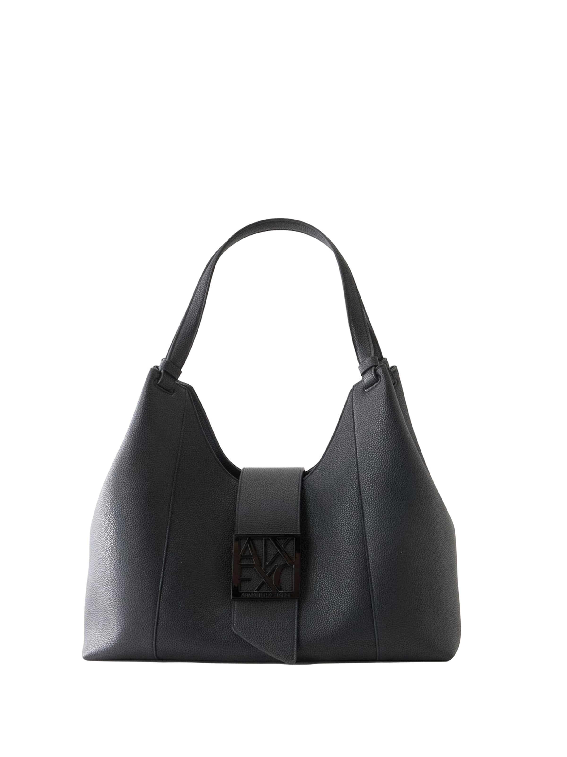 ARMANI EXCHANGE - Shopper en negro: frente
