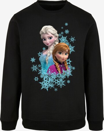 Sweat-shirt 'Frozen - Elsa And Anna Sisters' ABSOLUTE CULT en noir : devant