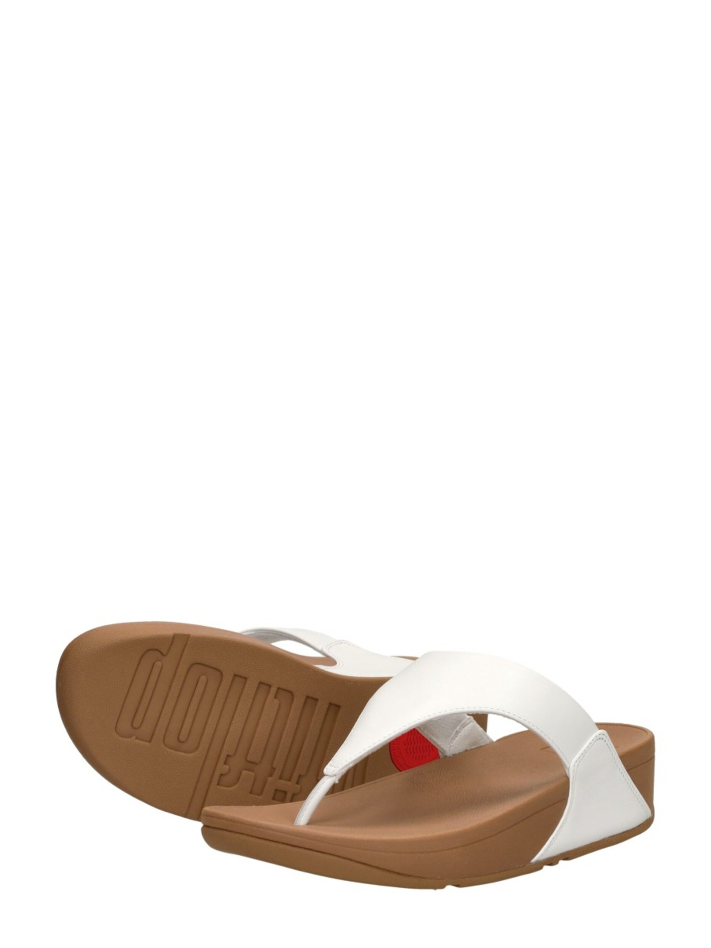 Séparateur d'orteils 'Lulu Leather Toepost' FitFlop en blanc