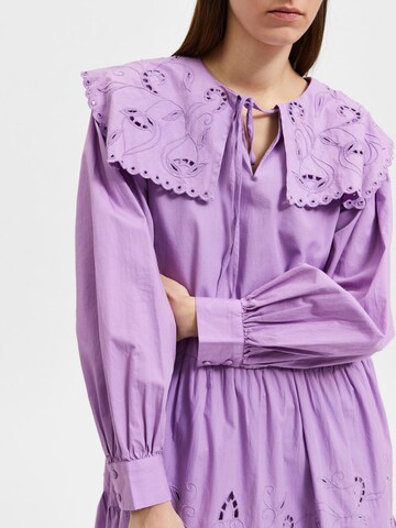 SELECTED FEMME - Vestido 'VANESSA' em roxo