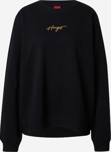 HUGO Red Sweatshirt 'Classic' in de kleur Goud / Zwart, Productweergave