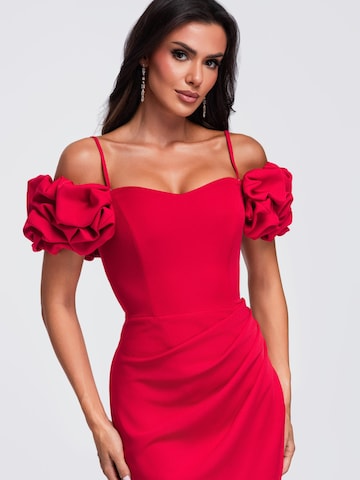 Ombre Evening dress in Red