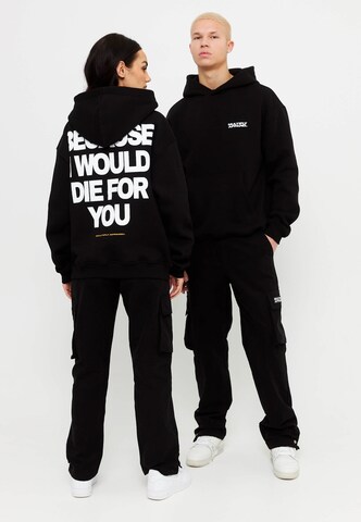 Multiply Apparel Sweatshirt 'Die For You' in Black