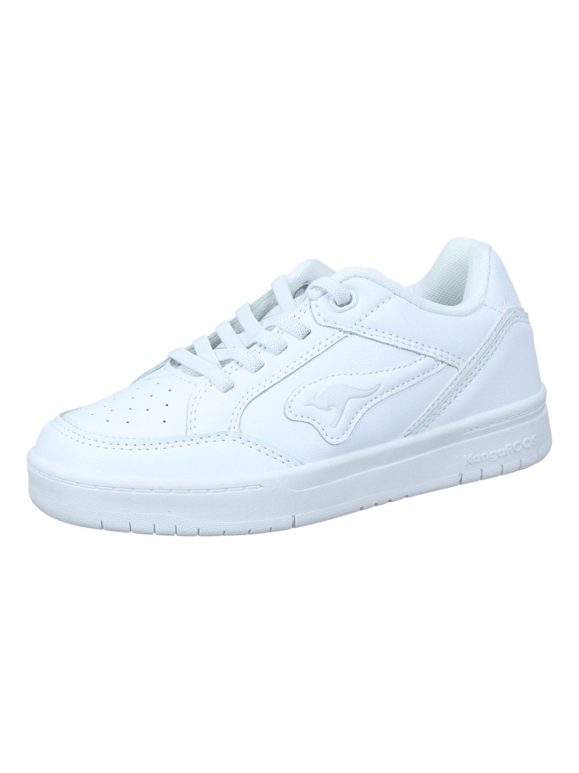 KangaROOS Flats 'Sneaker K-CP Dallas' in White: front