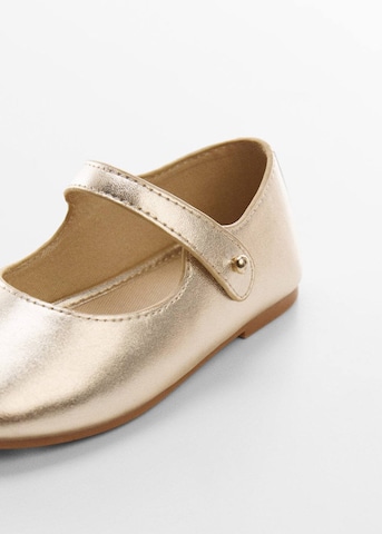 MANGO KIDS Ballet Flats 'Hanna' in Gold