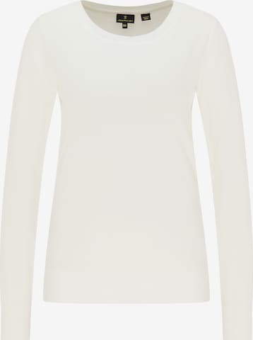 DreiMaster Klassik Sweater in White: front