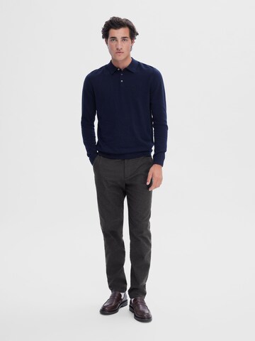 SELECTED HOMME Pullover 'Berg' in Blau