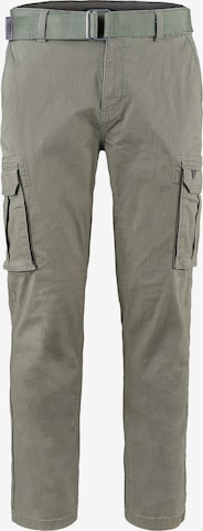 H.I.S Cargojeans ' Cotton Heritage (mit Gürtel) ' in Grün: Vorderseite