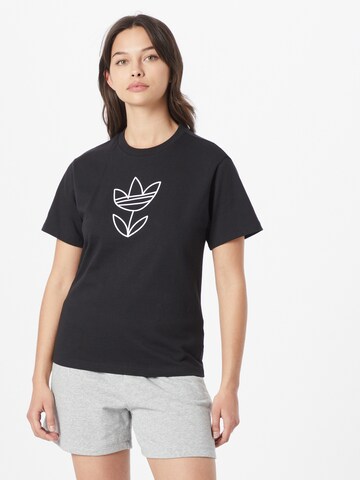 Tricou 'Graphic Tee' de la ADIDAS ORIGINALS pe negru: față