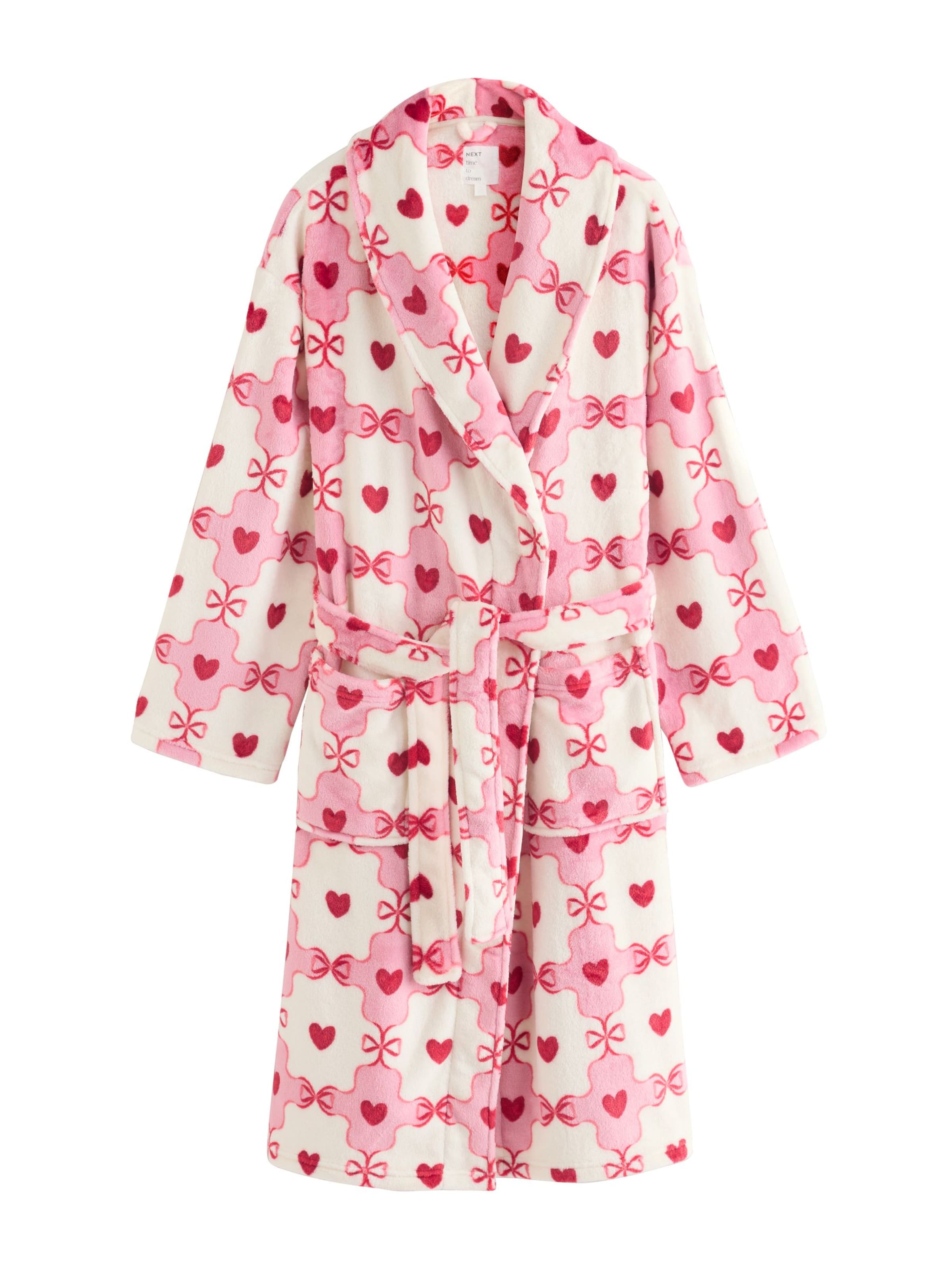 Next Банный халат длинный в Белый: спереди