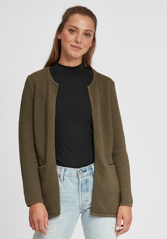 Oxmo Knit Cardigan 'Hilda' in Green: front